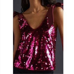 Maeve by Anthropologie Sequin Tank Top